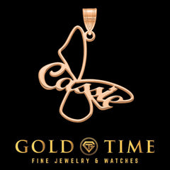 Custom Butterfly Name Pendant: Sterling Silver, Gold Plated, or Solid Gold