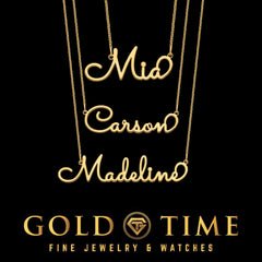 Custom Whimsical Cursive Name Necklace  Sterling Silver or 10K/14K Gold Personalized Script Nameplate Jewelry, Made to Order Gift