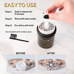 Gold Time Liquid Jewelry Cleaner for Gold, Silver, Platinum, and Gems