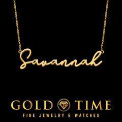 Custom Name Necklace in Silver or Gold