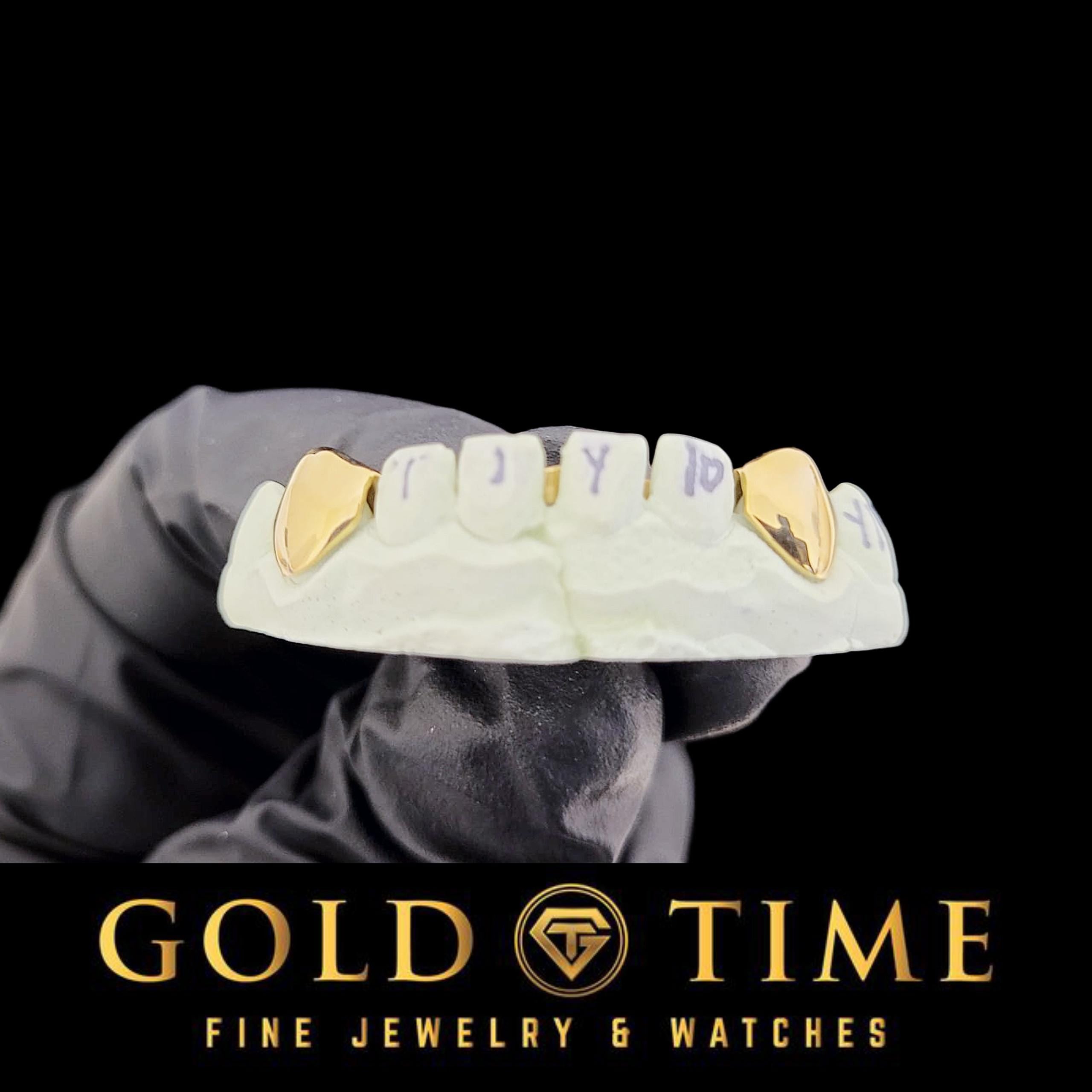 Custom 2-Piece Solid Canines   Silver or Gold