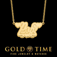 Custom Personalized Heart Name Necklace in Gold or Silver