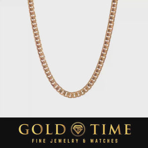 Video of a 5.5mm gold Miami Cuban chain