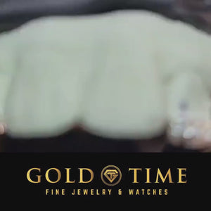 Video of the 4 piece open face grillz with moissanite tips catching the light