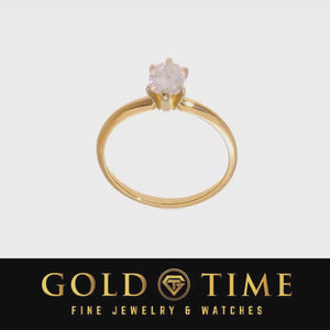 Video of the oval moissanite solitaire engagement ring