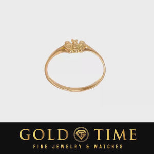 Video of the yellow gold baby butterfly ring